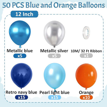 Paready Blue and Orange Balloons - Image 2