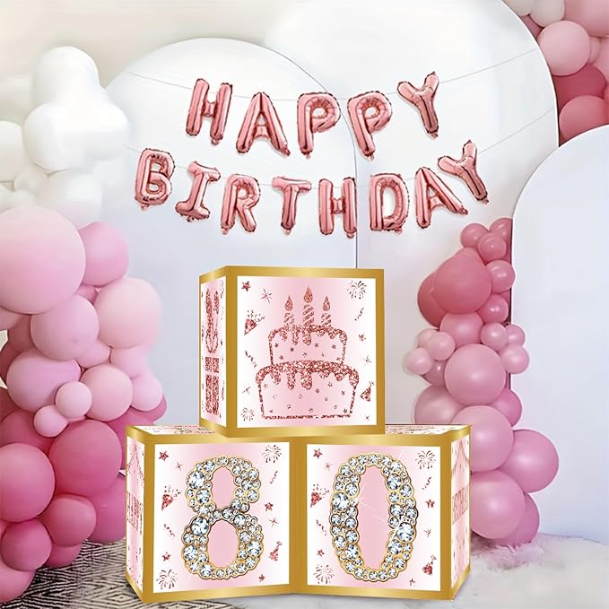 DataMoon 80th Birthday Decorations Boxes - Image 2