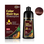 Instant Cherry Brown Hair Color Shampoo for Men and Women, Herbal Hair Dye Shampoo 3 in 1, Long lasting & Easy to Use Cherry Brown Hair Shampoo 500ml