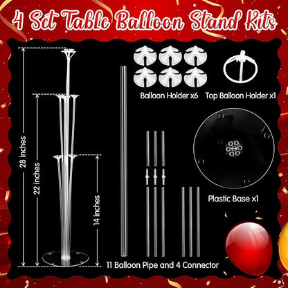 Kasyat 4 Set Green and Black 2026 Graduation Table Centerpiece Balloon Stand - Image 4
