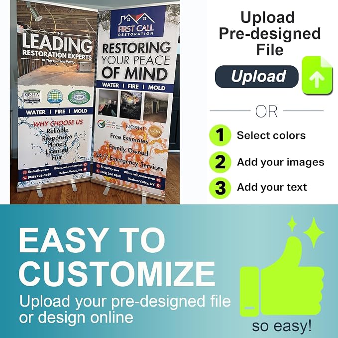 Custom Retractable Banner with Silver Aluminum Stand, Roll up Banner - Image 5
