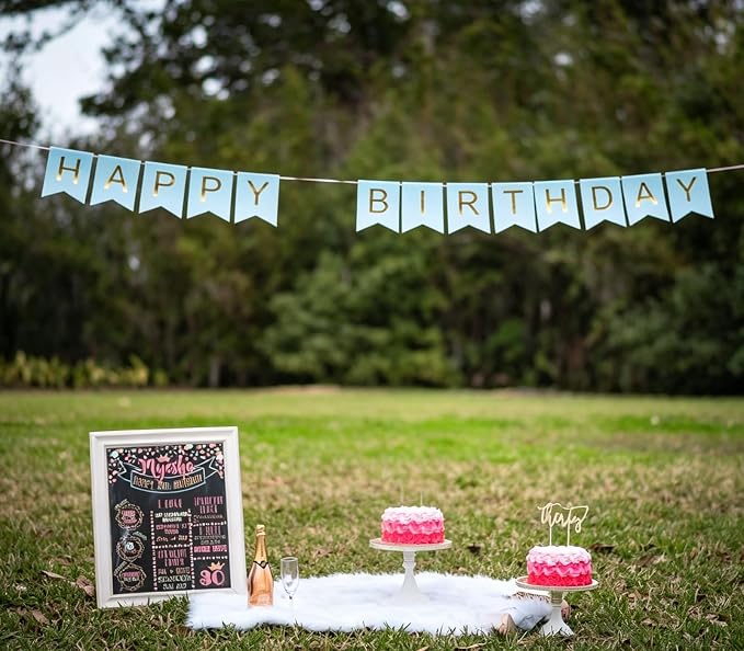 Happy Birthday Banner Birthday Party Supplies Garland Decorations Birthday - Image 7