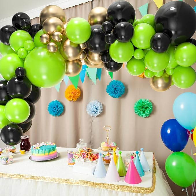 50pcs Lime Green Balloons 12Inch Vibrant Neon Green Latex Helium Balloons - Image 3