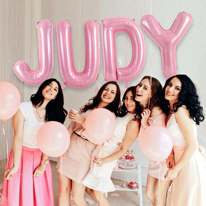 TONIFUL 40 Inch Large Pink Letter J Balloons Giant Foil Mylar Alphabet Balloon - Image 4
