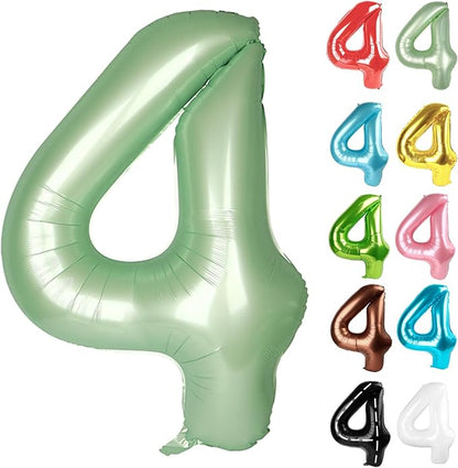 Oliver Green Number 4 Balloon 40 Inch by IWERP