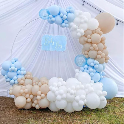 Voircoloria 130pcs White Party Balloons Garland Arch Kit, 18 12 10 5 Inch | - Image 4