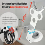 Hair Dryer Stand Holder for Dyson Supersonic Nural, Dyson Blow Dryer Accessory Organizer, Attachments Counter Storage Rack, White