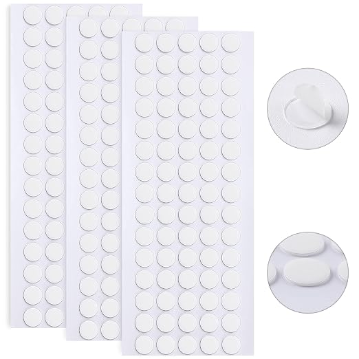JANYUN 225 Pcs Double Sided Sticky Dot Stickers Putty Clear Sticky Tack | 10mm by JANYUN