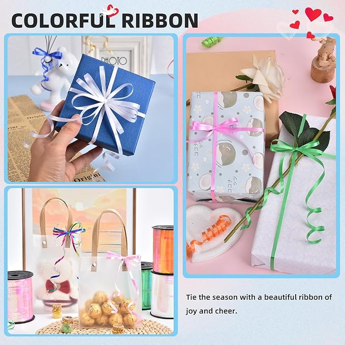 White Ribbon, 500 Yard Curling Ribbon - Image 3