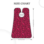 Professional Beard Bib, Non-Stick Hair Catcher Apron Waterproof, Shaving Grooming Essential for Men Dad, Pink Animal Skin Wild Leopard Print Shave Bib