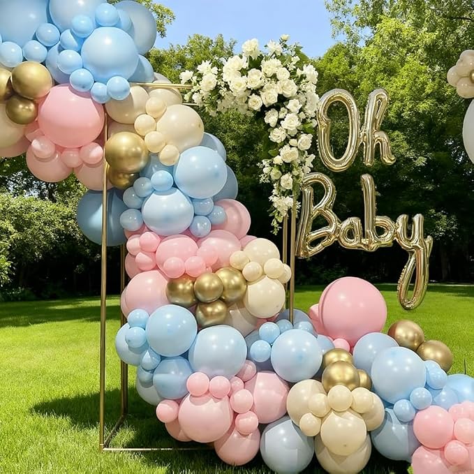 Gender Reveal Balloon Arch Kit, Metallic Gold，Sand, Bachelorette, Baby Shower - Image 8