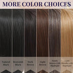 Hair Toppers for Women Large Base Toppers Hair Pieces for Women with Thinning Hair Clip Ins Fake Bangs Perfect Solution for Thinning-hair and Stylish Upgrade 15 Inch