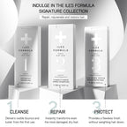 ILES FORMULA Weightless Styling Cream & Finishing Serum with Heat Protection, Non-Greasy Hair Repair Treatment for Damaged Hair, Anti-Frizz Blow Dry Product with Silk Extract & Macroloba Seed (200mL)