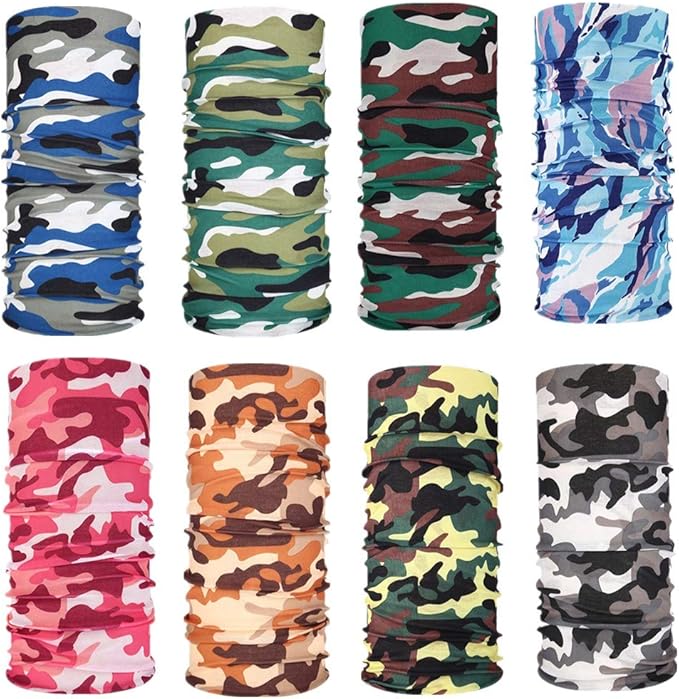 Face Mask Bandanas Neck Gaiter Headwear Magic Scarf Headband for dust Sun Wind