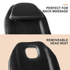 Artist hand Facial Tattoo Chair Massage Bed Salon Lash Chair for Eyelash Extensions Tattoo Table Salon Chair with Trays (Black 1)