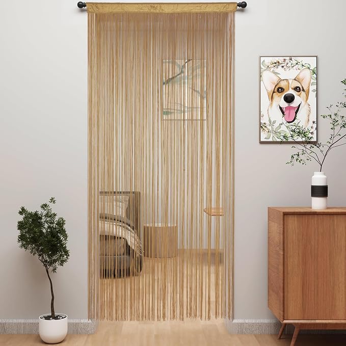 YIIBAII Door String Curtains Fringe Door Curtains by YIIBAII