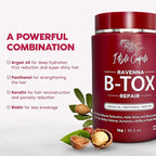 I Belli Capelli Ravenna Repair B-tox Hair Treatment -Cirugia Capilar Para El Cabello, Formaldehyde-Free, Long Lasting, Anti-Frizz, Smoothing, 35.2 oz (1kg)