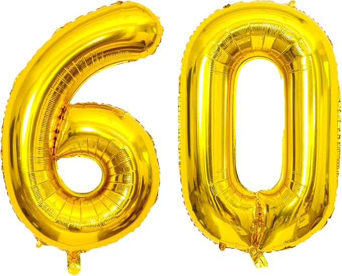 SINBEE Gold 40inch Number Balloon by United-UnicornsParty