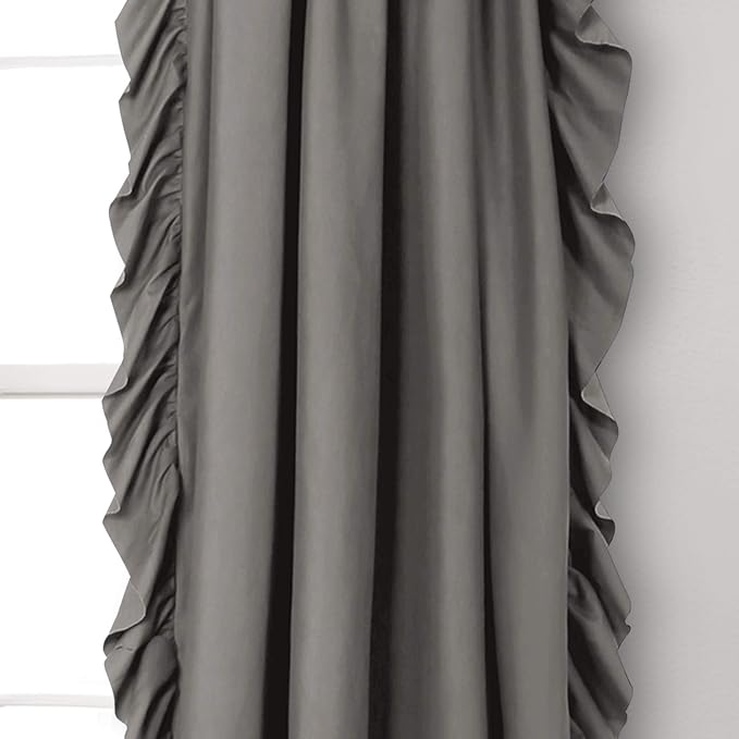 Lush Decor Reyna Ruffle Window Curtain Panel Set, Living room, or Dining Room - Image 3