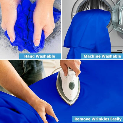 10 X 7 FT Royal Blue Backdrop for Photography, Polyester Fabric Background | - Image 4