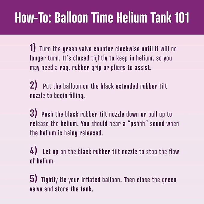 Helium Tank for Balloons At Home Disposable Helium Tank 14.9 cu.ft for Party - Image 8