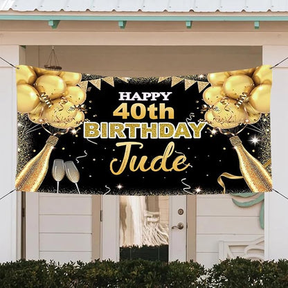 Generic Personalized Happy Birthday Banner, Customized - Image 3