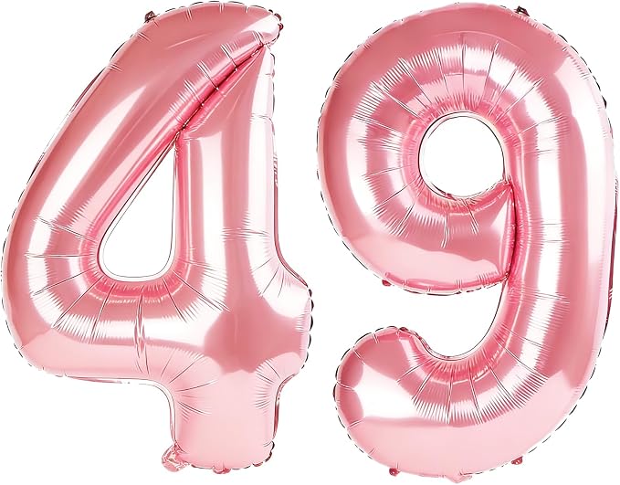 40 Inch Number 49 Balloons for 49th Birthday Party Decorations, 0-100 Jewelry by FOBELEC