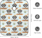 Lightweight Salon Cape, Schnauzer Cute Dog Haircut Hairdressing Cloth Apron Haircut Barber Gown for Barbers