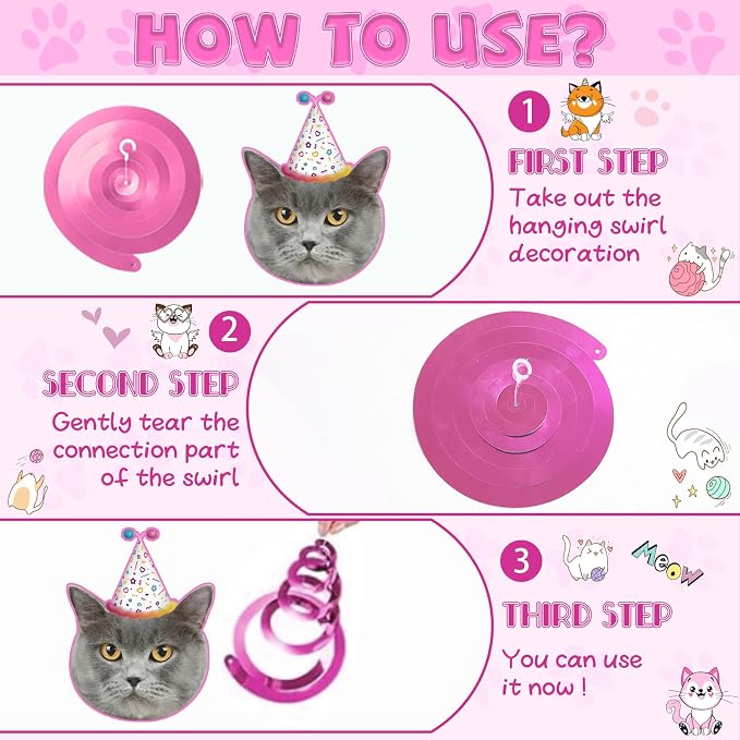 Cat Themed Birthday Party Decorations, Cat Birthday Decorations - Image 5