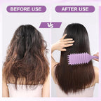 Curly Hair Brush,Curl Defining Brush,Boar Bristle Hair Brush for Combing and Shaping,Reduce Pulling and Curl Separation For Defined Curls(Purple)