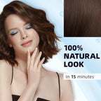 Ivnil Dark Brown Hair Dye Shampoo 3 in 1 for Women/Men Hair Color for Grey Coverage Seimi Permanent Instant Champu Para Canas Mujer for Men
