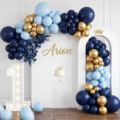 RUBFAC 135pcs Navy Blue Balloons Different Sizes 18 12 10 5 Inch Dark Blue - Image 8