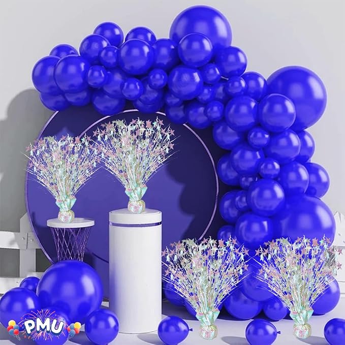 PMU Bursting Star Metallic Foil Spray Centerpiece- Opal Iridescent Balloon - Image 2