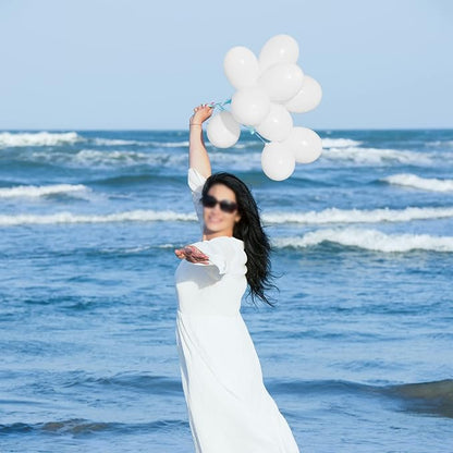 White Balloons 110Pcs, 5 Inch Small White Latex Party Balloons, Mini Thick - Image 5
