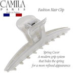 Camila Paris CP3227 French Hair Clip for Women, Narrow, Strong Hold Grip Double Teeth Girls Hair Claw Clips Jaw, Fashion Durable Styling Hair Accessories for Women, Made in France