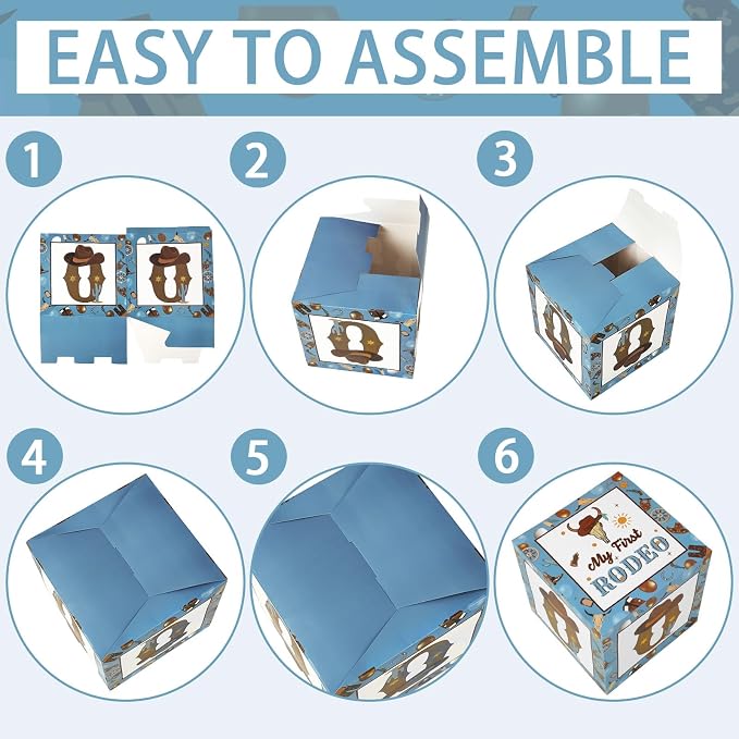 Honoson 3 Pcs My First Rodeo Balloon Boxes - Image 7
