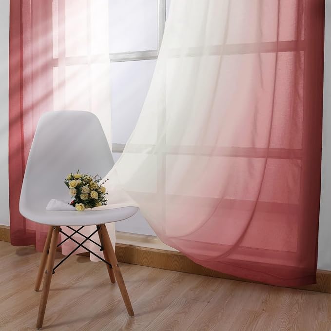 DWCN Ombre Sheer Curtains - Image 3