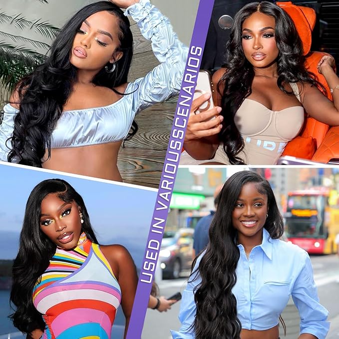 13x4 Full Frontal SKINLIKE Real HD Lace Wig, Vivid Pre-Plucked Hairline Bleached Knots 0.10mm Ultra-thin HD Lace Body Wave 200% Density Full Cuticle Aligned Remy Hair 30 Inch