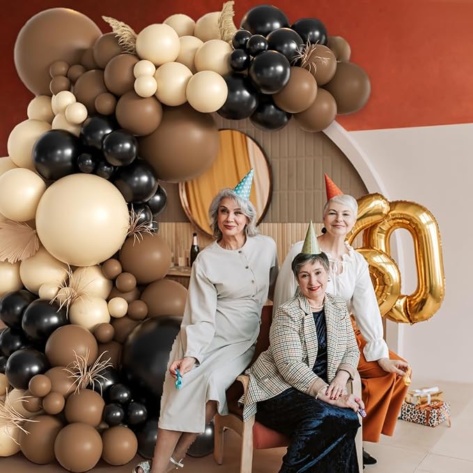MEBAY Black Brown Nude Balloon Garland Arch Kit, Wild West Country Birthday - Image 5