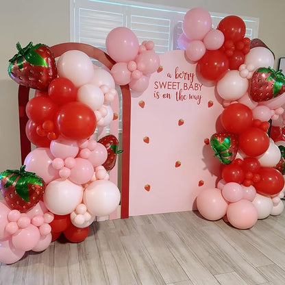 Strawberry Balloons Garland Arch Kit 163pcs - Image 4