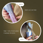 LENA Geniecurl Auto Hair Curler Ion Wrap Transparent Curling Wand with 1" Ceramic Ionic Barrel and Smart Anti-Stuck Sensor, Pro Styling Tool for Long and Medium Length Hair