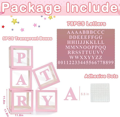 Pink Transparent Balloon Boxes - Image 2