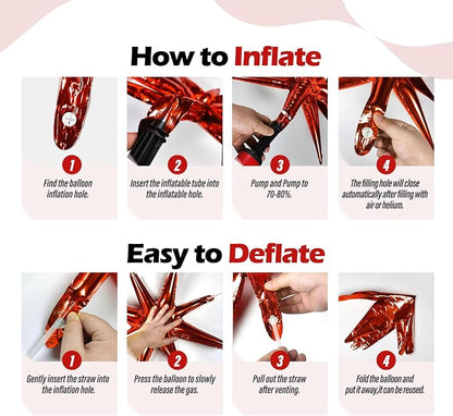 Red and Black Balloon Arch Kit - Image 4