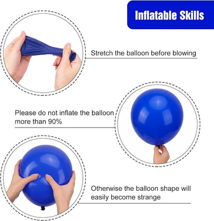 RUBFAC Royal Blue Balloons 65pcs, 12 Inch Party Balloon - Image 4