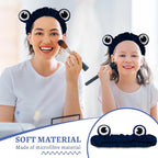 Jowmoy blackish green Frog Eye Elastic Headband - Versatile for Spa, Skincare, Makeup, Face Wash, Fun Gift for Women (1 Pack)