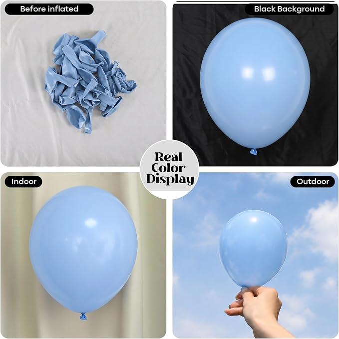Pastel Blue Balloons - Image 2
