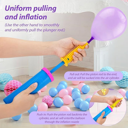 4 Pack Balloon Pump Bulk, Manual Air Pump - Image 3