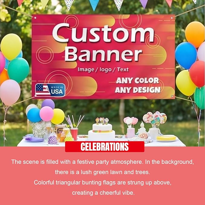 Custom Banner Personalized Backdrop Sign - Image 4