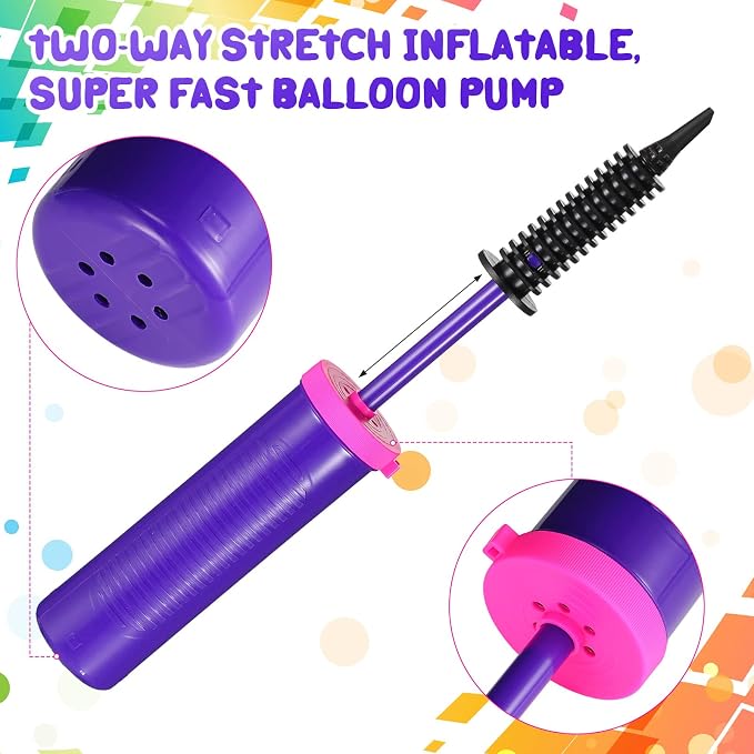 16 Pcs Handheld Balloon Air Pump Inflator Air Pump - Image 3