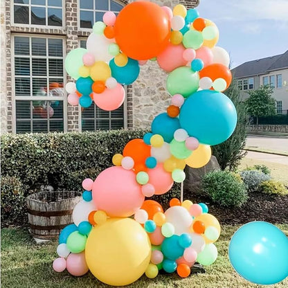 MEBAY Rainbow Balloons Garland Arch Kit - Image 5
